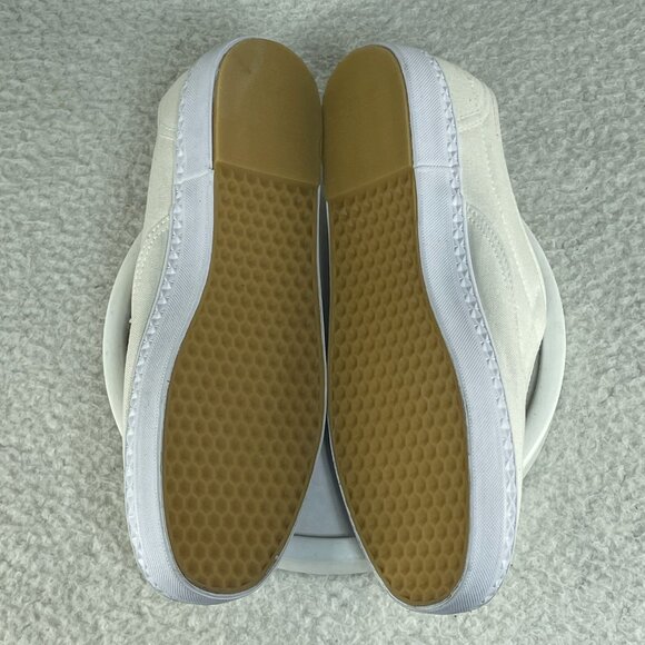 Balloons Red & White Cotton Slip On Sneakers Size 8.5 w/ Zipper Detail - Picture 6 of 9